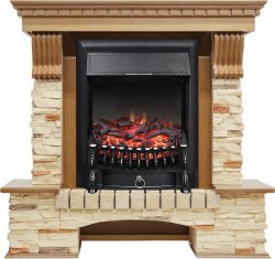 Каминокомплект Royal Flame Pierre Luxe сланец с очагом Fobos FX Black