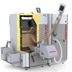 Напольный твердотопливный котел Defro Kompakt Eko Pell 40