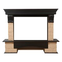 Портал Firelight Forte 30S камень бежевый/шпон венге