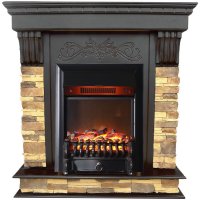 Каминокомплект Interflame Брайт венге с очагом Fobos FX M Black