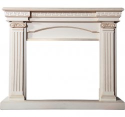 Портал Interflame Афина бежевый с золотой патиной под очаги Panoramic 33