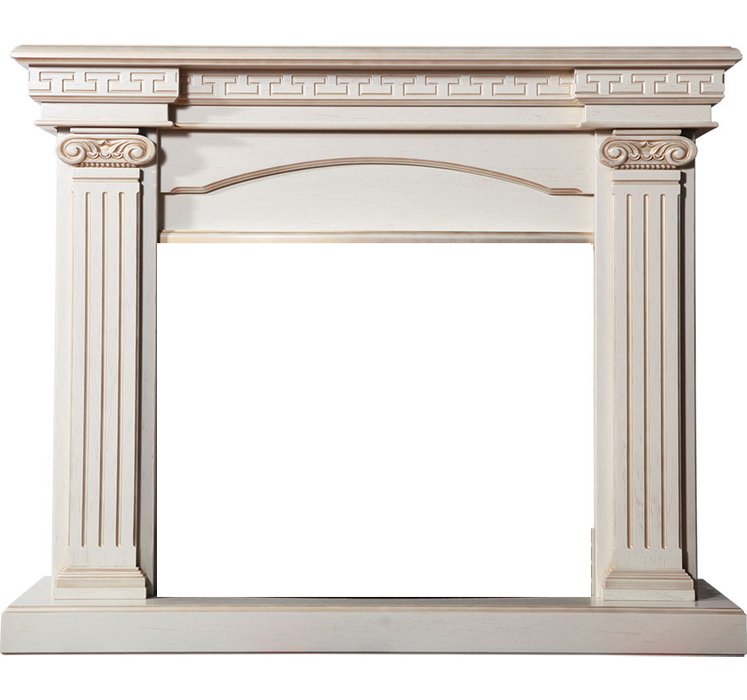 Портал Interflame Афина бежевый с золотой патиной под очаги Panoramic 33