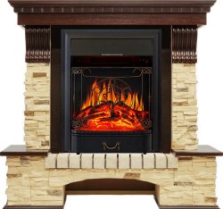 Каминокомплект Royal Flame Pierre Luxe сланец с очагом Majestic FX Black