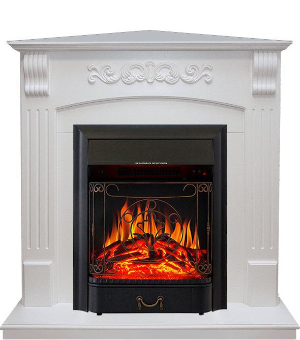 Каминокомплект Royal Flame Sorrento угловой c очагом Majestic FX Black