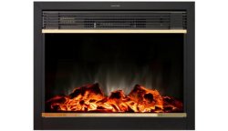 Каминокомплект Interflame Экстер махагон угловой с очагом Jupiter FX M Brass