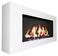 Биокамин настенный Zefire Orion 900 с белой рамкой