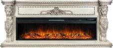 Каминокомплект Royal Flame Windsor с очагом Vision 60 LOG LED слоновая кость с патиной