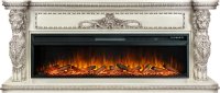 Каминокомплект Royal Flame Windsor с очагом Vision 60 LOG LED слоновая кость с патиной