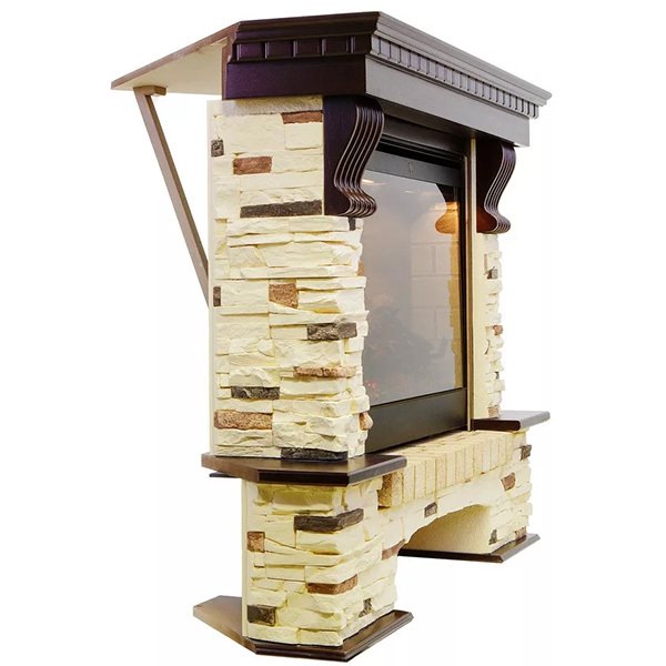 Портал Royal Flame Pierre Luxe сланец угловой