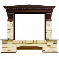 Портал Royal Flame Pierre Luxe сланец угловой