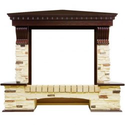 Портал Royal Flame Pierre Luxe сланец угловой