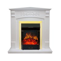 Каминокомплект Royal Flame Sorrento угловой c очагом Majestic FX Brass