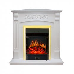 Каминокомплект Royal Flame Sorrento угловой c очагом Majestic FX Brass