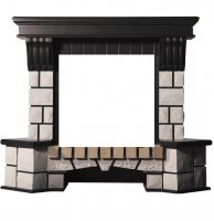 Портал Interflame Экстер М венге угловой под очаг Foton 23 LED FX