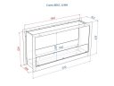Встроенный биокамин Lux Fire Сквозной 1210 М ВБКС-1210М