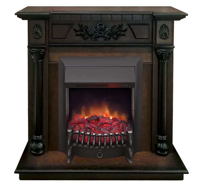 Каминокомплект RealFlame Dacota STD/EUG AO с очагом Fobos Lux Black S