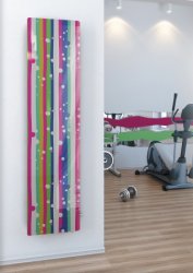 Настенный дизайн-конвектор Varmann Glasskon GLK V W V 115.550.1220 вертикальный