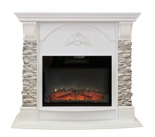 Каминокомплект RealFlame Athena GR STD/EUG/25/24 WT с очагом Kendal 24