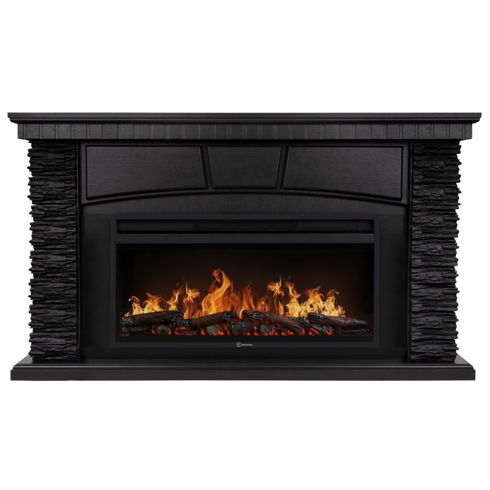 Каминокомплект Firelight Porto 42/40/36 + очаг Electrolux EFP/P-4220LS камень черный/шпон венге
