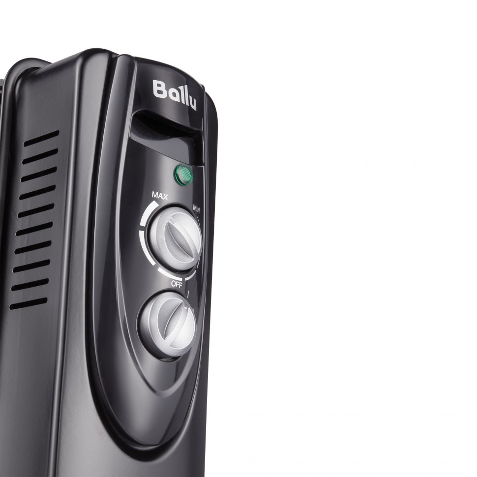 Масляный радиатор Ballu BOH/CL-05BRN Classic Black 5 секций