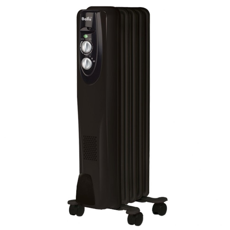 Масляный радиатор Ballu BOH/CL-05BRN Classic Black 5 секций