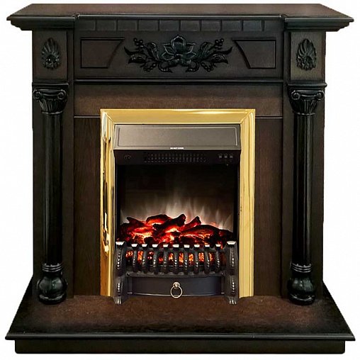 Каминокомплект RealFlame Dacota STD/EUG AO с очагом Fobos Lux Brass S