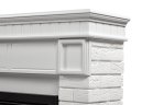Каминокомплект Firelight Bricks 25 с очагом Electrolux EFP/P-2520LS камень белый/белая эмаль