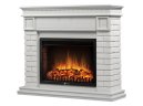 Каминокомплект Firelight Bricks 25 с очагом Electrolux EFP/P-2520LS камень белый/белая эмаль