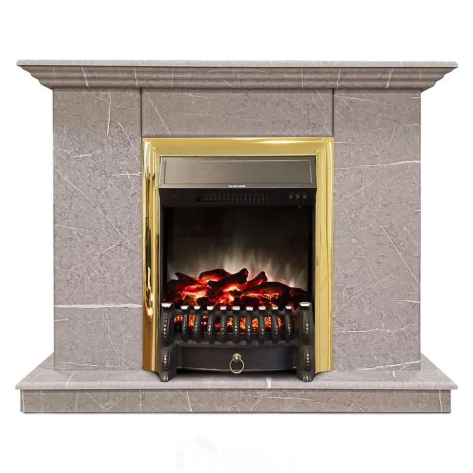 Каминокомплект Хорошие Камины Марс с очагом RealFlame Fobos Lux BR S мрамор