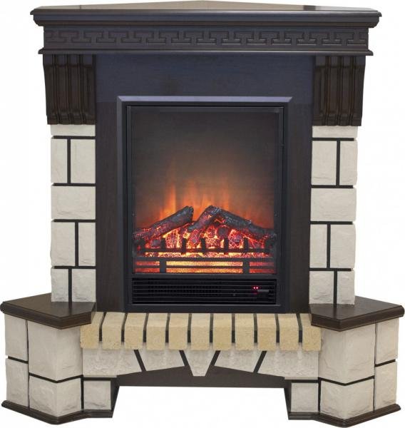 Каминокомплект RealFlame Stone Corner new STD/EUG AO (DN) с очагом Eugene