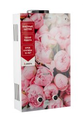 Водонагреватель проточный газовый Arideya JSD 20 G1 P (Пионы)