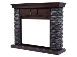 Портал Firelight Porto 25 камень черный/шпон венге